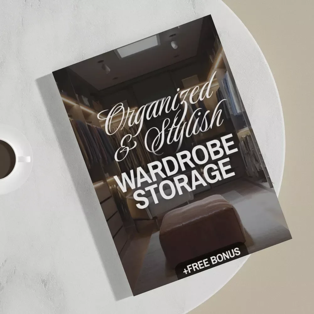 Organized and Stylish Wardrobe Storage | Closet Organization Guide, Decluttering Tips, Small Space Storage Ideas, Fashion Organization eBook
