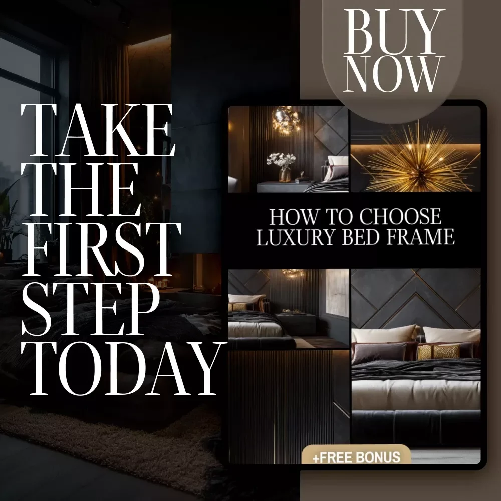 How to Choose Luxury Bed Frame - Printable Checklist | Digital Download for Bedroom Design, Luxury Decor, Home Styling Guide