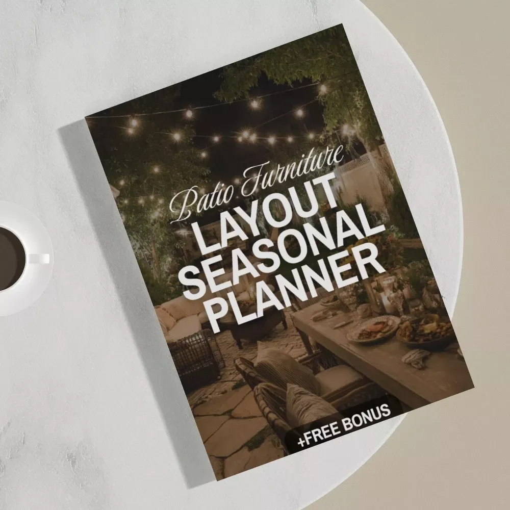 Patio Furniture Layout Seasonal Planner | Outdoor Furniture Layout Guide for Seasonal Patio Design | Digital Download for Garden & Backyard Spaces