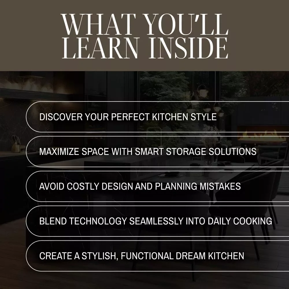 Inspiring Kitchen Interior Design Ideas | Modern, Rustic & Minimalist Kitchen Design eBook | Smart Storage, Layouts & Renovation Guide for Dream Kitchens