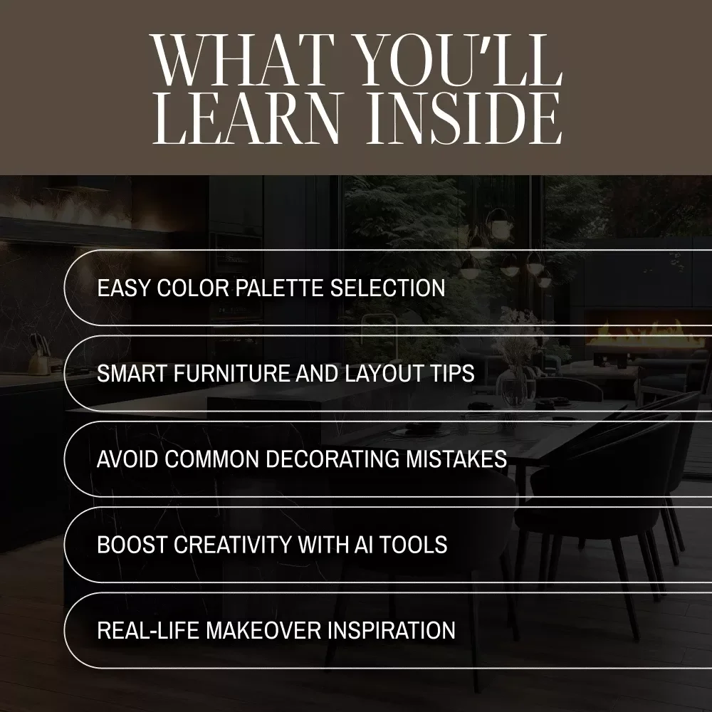 Design Your Dream Home | Home Decoration Ideas eBook | Digital Download Guide for Interior Design, Color Schemes, Furniture & Decor Inspiration
