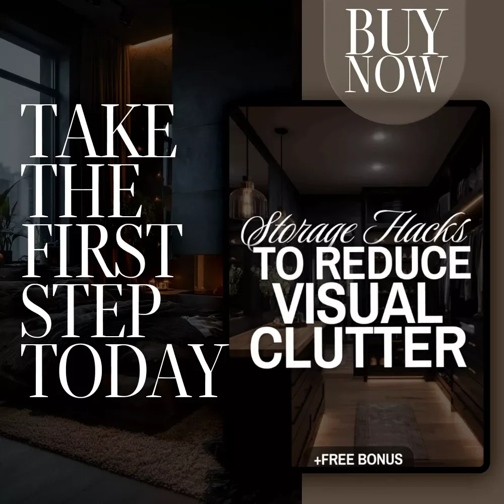Storage Hacks to Reduce Visual Clutter | Printable Checklist for Home Organization, Decluttering Guide & Minimalist Storage Ideas (Digital Download)
