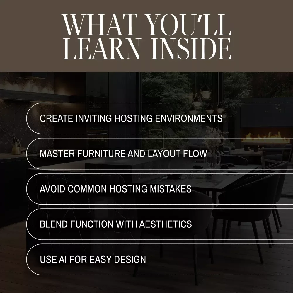 Create the Perfect Party Setting | Hosting-Focused Interior Setups Guide for Entertaining, Multi-Purpose Spaces & AI Design Tips (Digital Download)