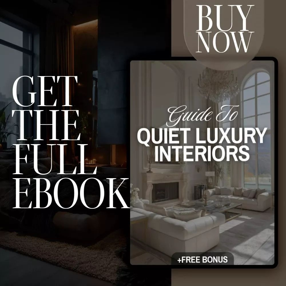 Guide to Quiet Luxury Interiors | Minimalist Home Design eBook | Neutral Palette, Timeless Style & Interior Design Checklist