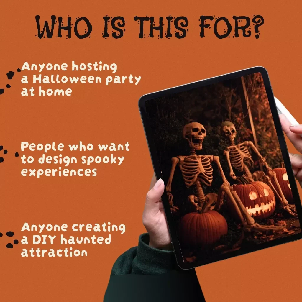 Backyard Haunt Layout Blueprint Checklist | Halloween Haunted House Planning Guide | Digital Download for Spooky Yard Design