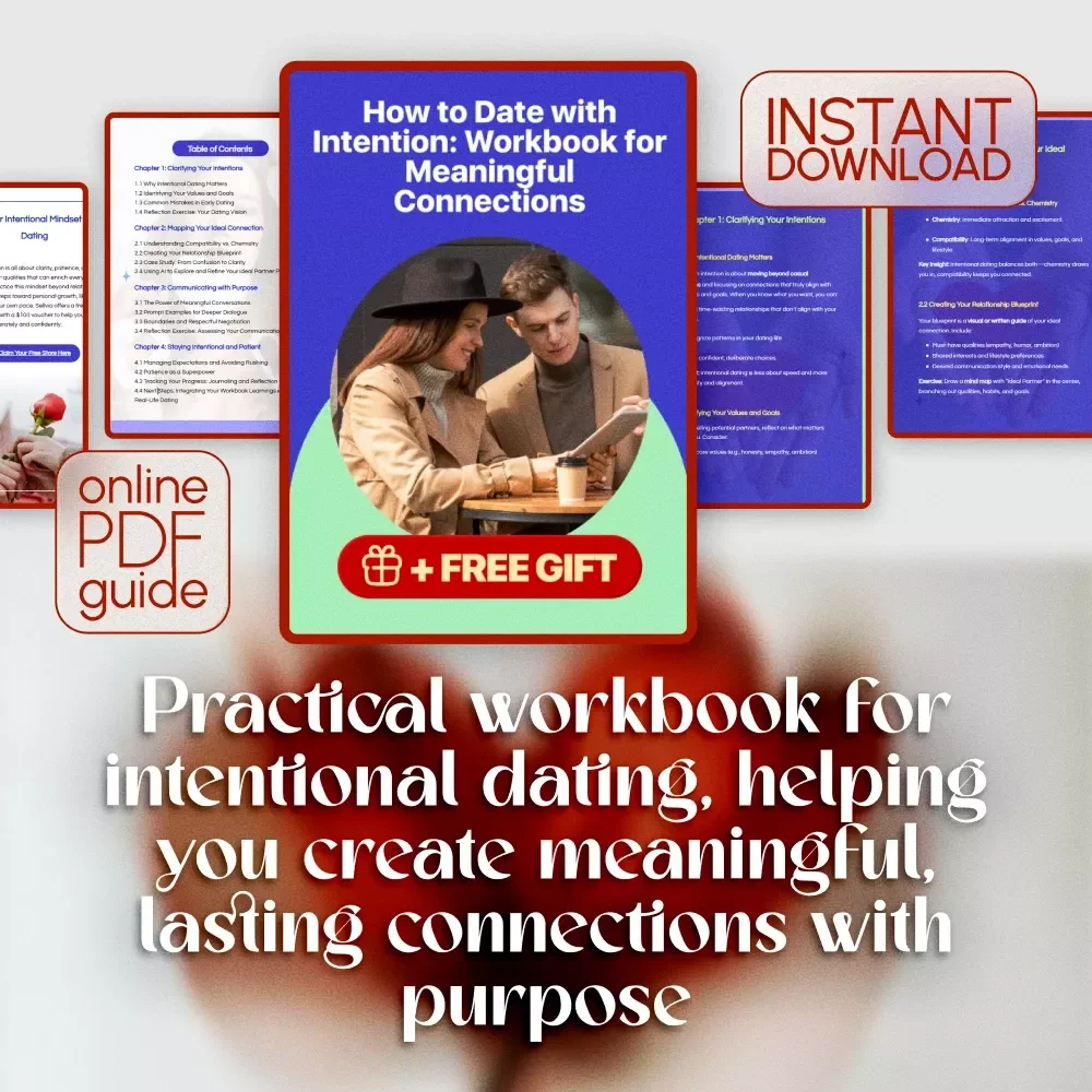 How to Date with Intention: Workbook for Meaningful Connections | Digital Guide, Relationship Blueprint, Intentional Dating eBook