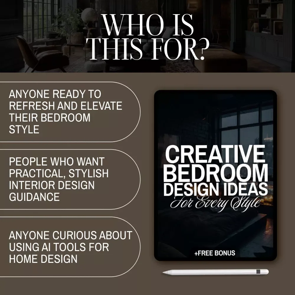 Creative Bedroom Design Ideas for Every Style | Interior Design Ideas Bedroom eBook | Digital Download Home Decor Guide & Checklist