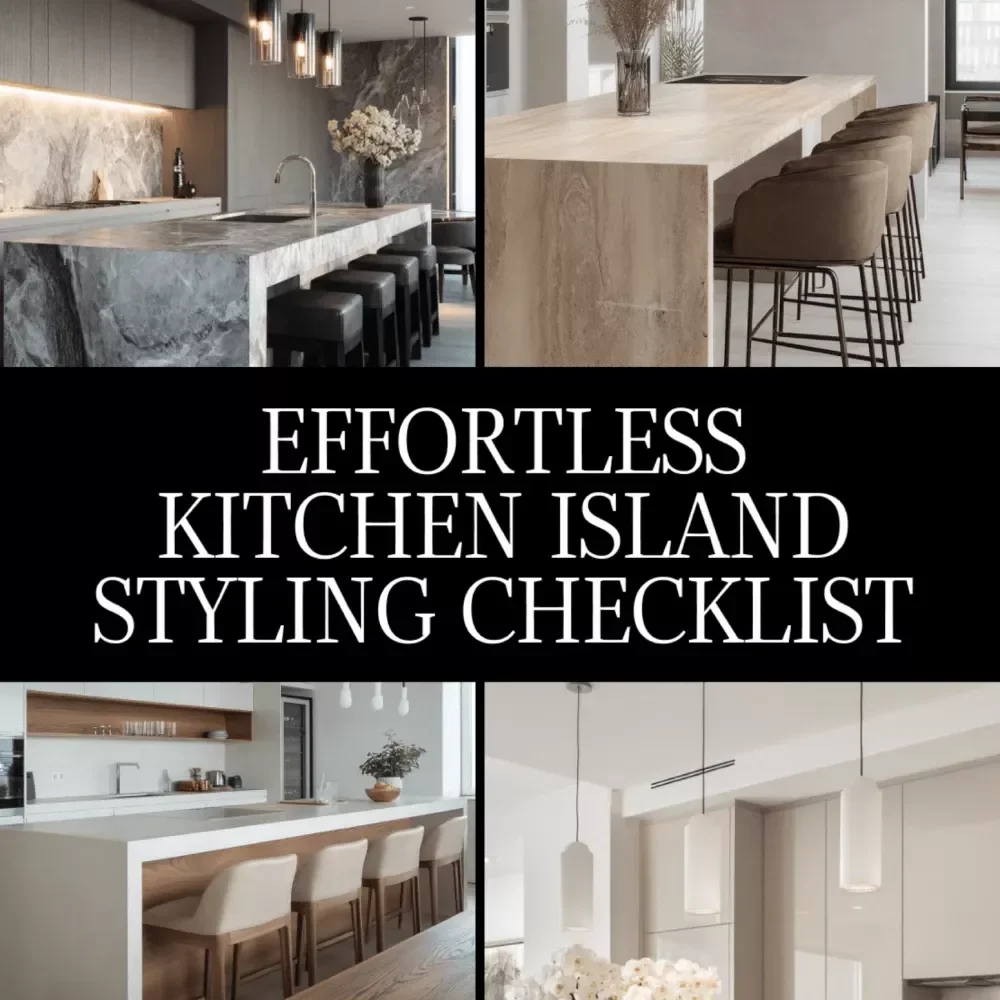 Effortless Kitchen Island Styling Checklist | Neutral Modern Decor | Minimalist Printable Guide | Instant Digital Download | Home Styling eBook