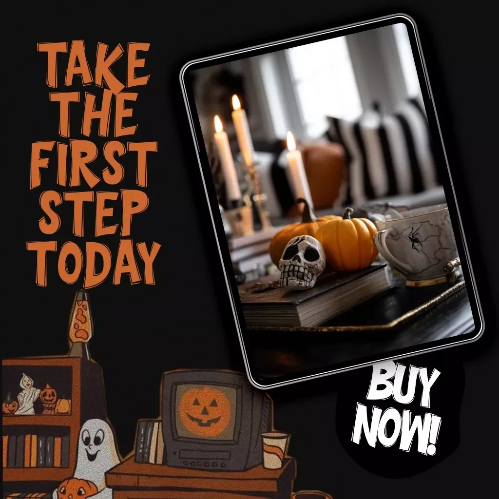 5-Minute Halloween Decor Task List | Printable Digital Checklist for Quick & Easy Halloween Decorations | Instant Download