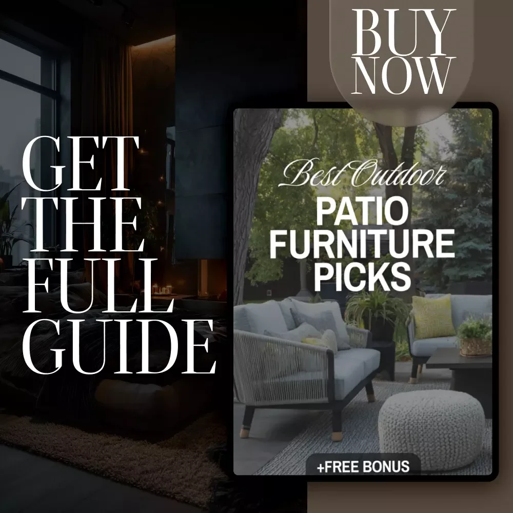 Best Outdoor Patio Furniture Picks Guide | Digital Download for Choosing Outdoor Furniture, Styles, Materials & AI Patio Design