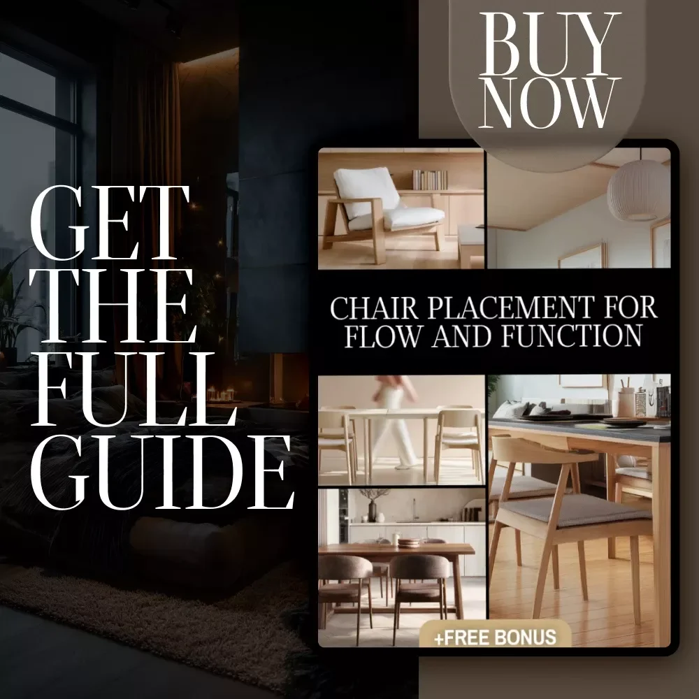 Chair Placement for Flow and Function | Digital Guide for Room Layout, Furniture Flow, and Functional Design | eBook & Checklist for Interior Planning