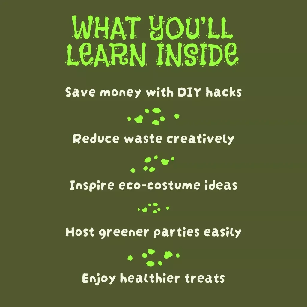 Green & Spooky: Your Sustainable Halloween Hacks Sheet | Eco-Friendly Halloween Guide, Digital Download eBook & Checklist for Zero-Waste Costumes, Décor & Treats