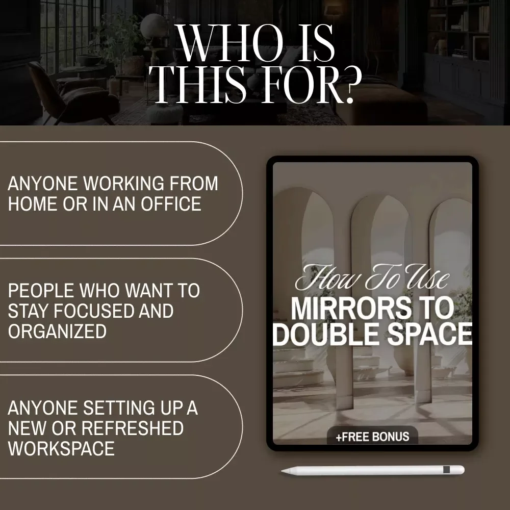 How to Use Mirrors to Double Space | Digital Guide for Small Room Interior Design, Home Decor, AI Space Planning & Mirror Styling Tips