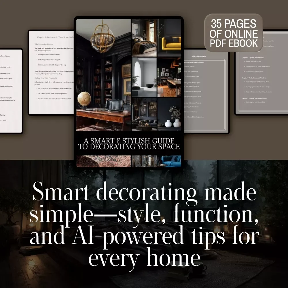 A Smart & Stylish Guide to Decorating Your Space | Home Decor eBook | How to Decorate Your Home Made Simple