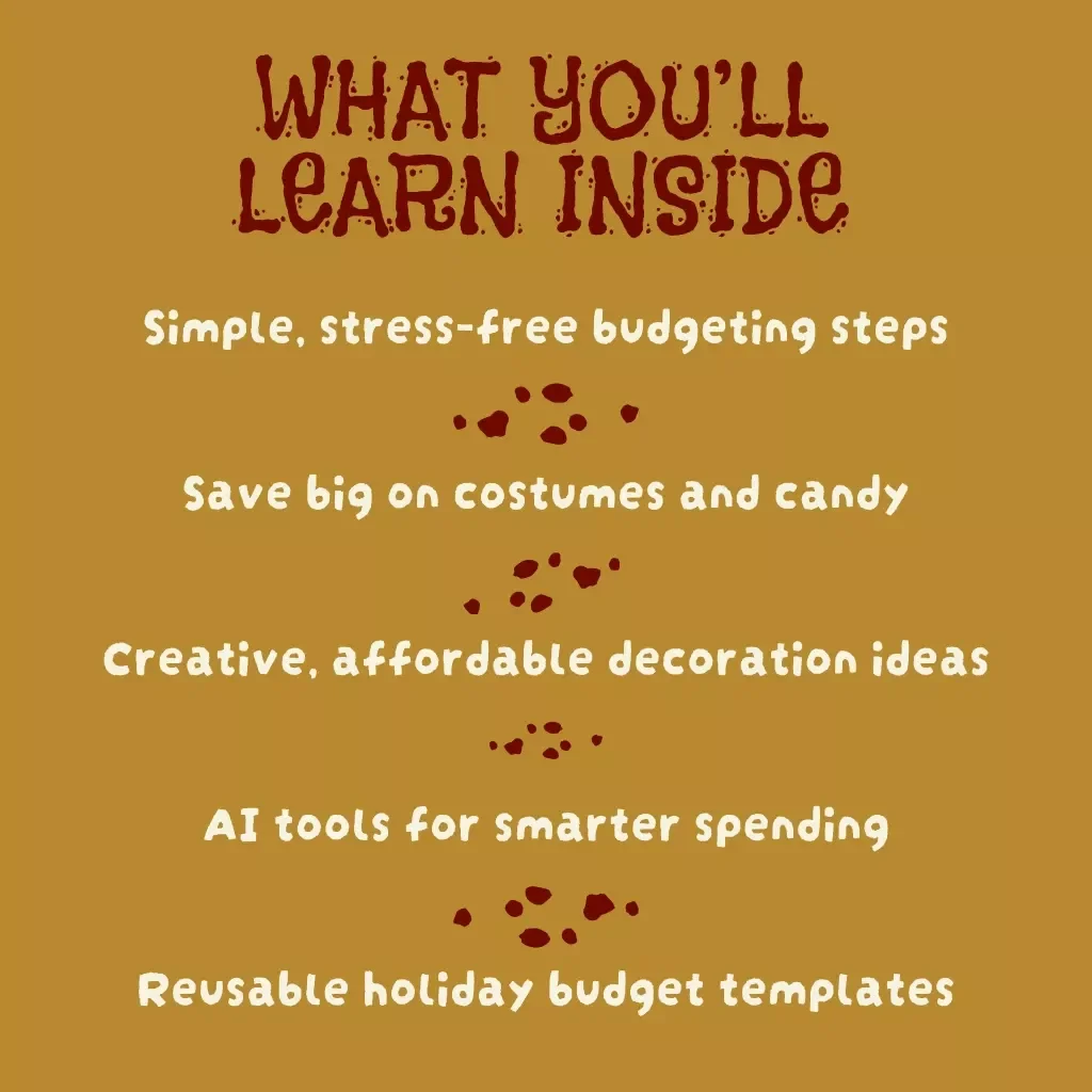 Spooky Smart Spending: Your Halloween Budget Breakdown Guide | Digital Download eBook with Halloween Budget Breakdown Worksheet