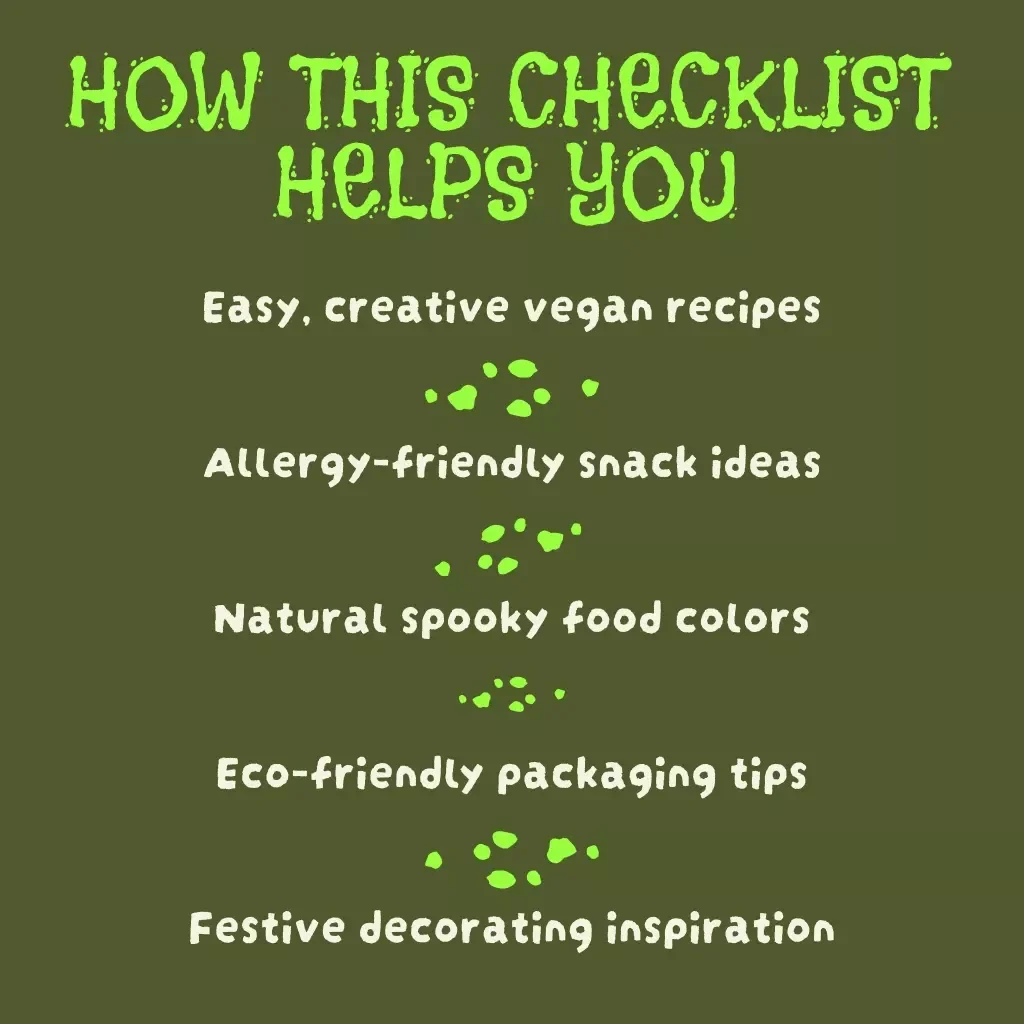Spooktacular Vegan Halloween Treat Checklist | Vegan Halloween Treat Ideas | Digital Download eBook & Printable Guide