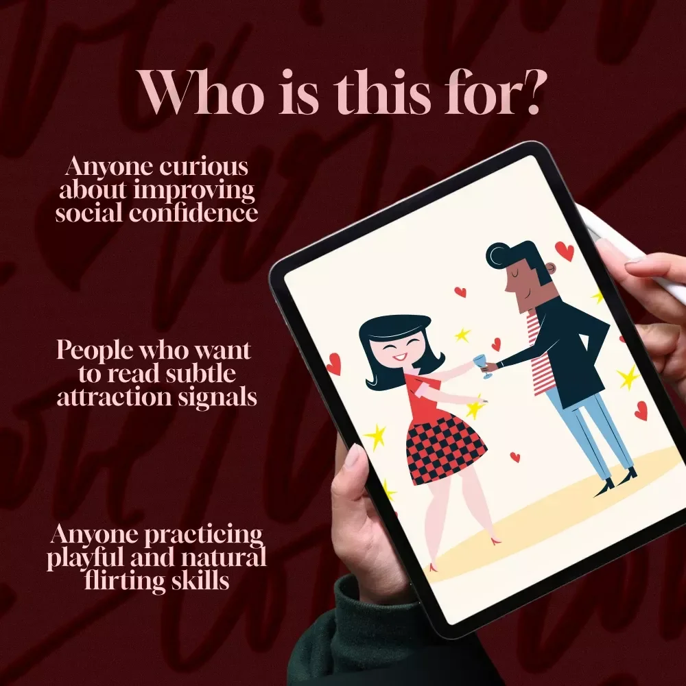 Flirting Body Language Checklist | Digital Download Guide for Confident Connections, Dating & Social Skills