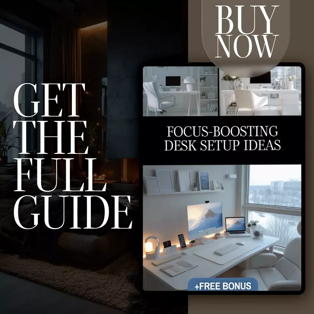 Focus-Boosting Desk Setup Ideas | Productivity Desk Layout Guide | AI Productivity Hacks | Digital Download PDF