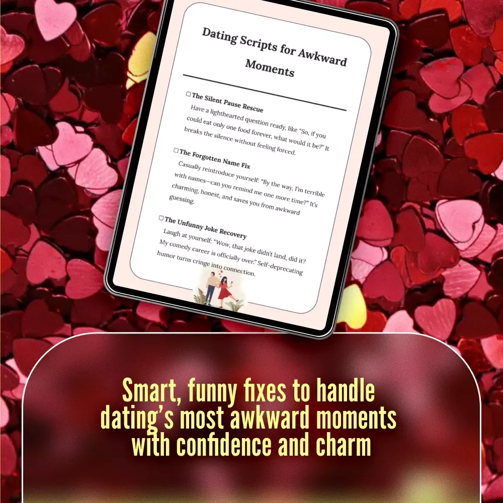 Dating Scripts for Awkward Moments Checklist | Digital Download | First Date Conversation Starters & Social Confidence Guide