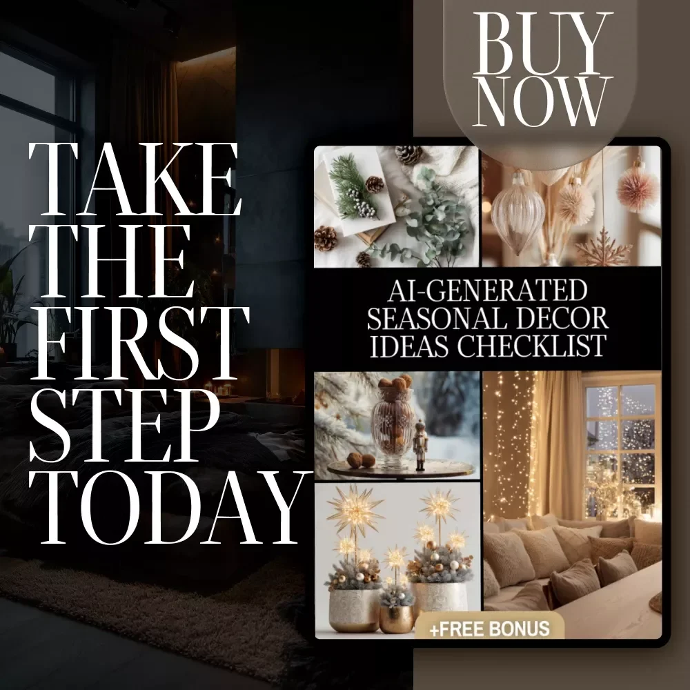 AI-Generated Seasonal Decor Ideas Checklist | Digital Download | Home Decorating Guide for Spring, Summer, Fall & Winter Inspiration | Interior Design with AI