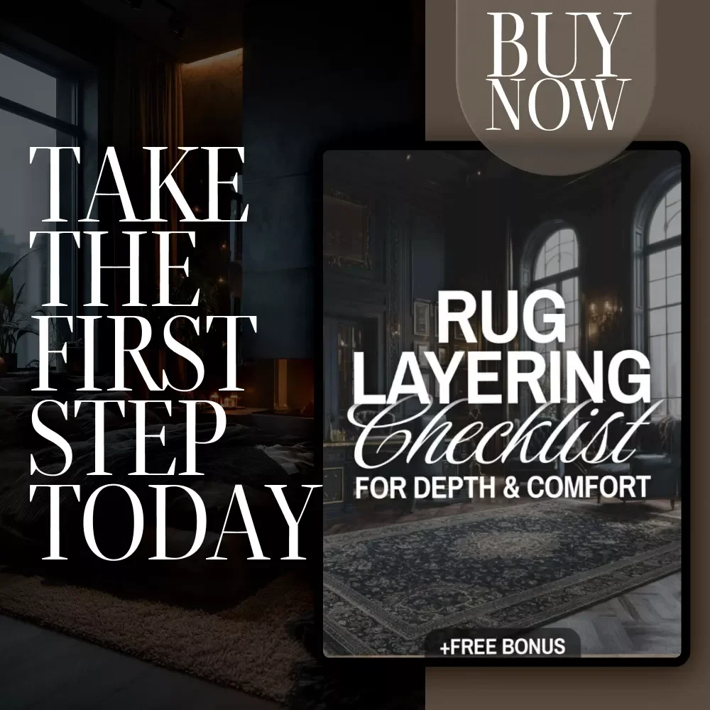 Rug Layering Checklist for Depth & Comfort | Digital Download | Carpet and Rug Layering for Depth and Comfort Guide