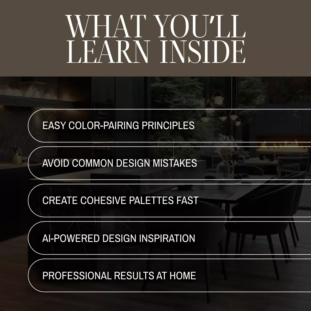 Harmonizing Hues | Digital Guide on How to Pair Neutral and Jewel Tone | Interior Design eBook, Color Palette Checklist, AI Design Tips