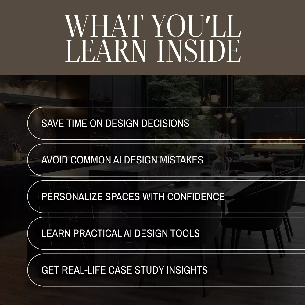 Harnessing AI for Interior Planning – Digital Guide for Smart Interior Design, AI Home Design, AI Space Planning, AI Interior Planning eBook, AI Decorating Checklist