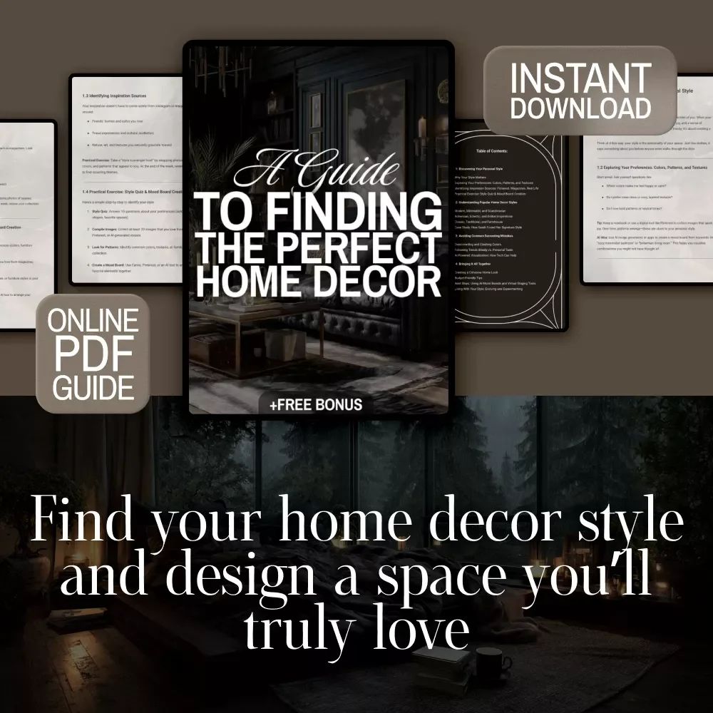 A Guide to Finding the Perfect Home Decor | Digital Download | How to Find Your Home Decor Style | eBook & Checklist for Interior Inspiration