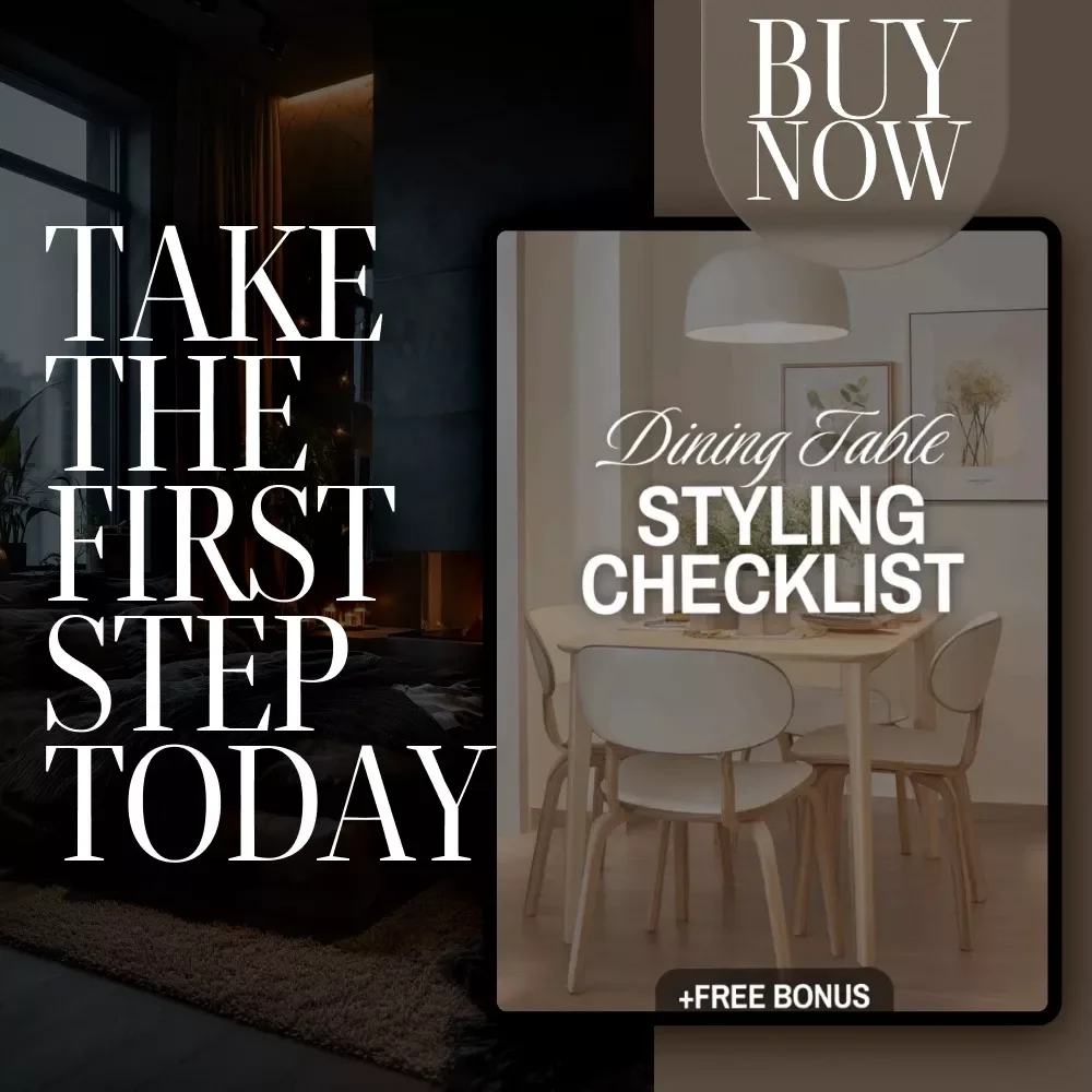 Dining Table Styling Checklist | Printable Tablescape Guide for Elegant Dinner Party Decor | Instant Digital Download for Table Setting Inspiration
