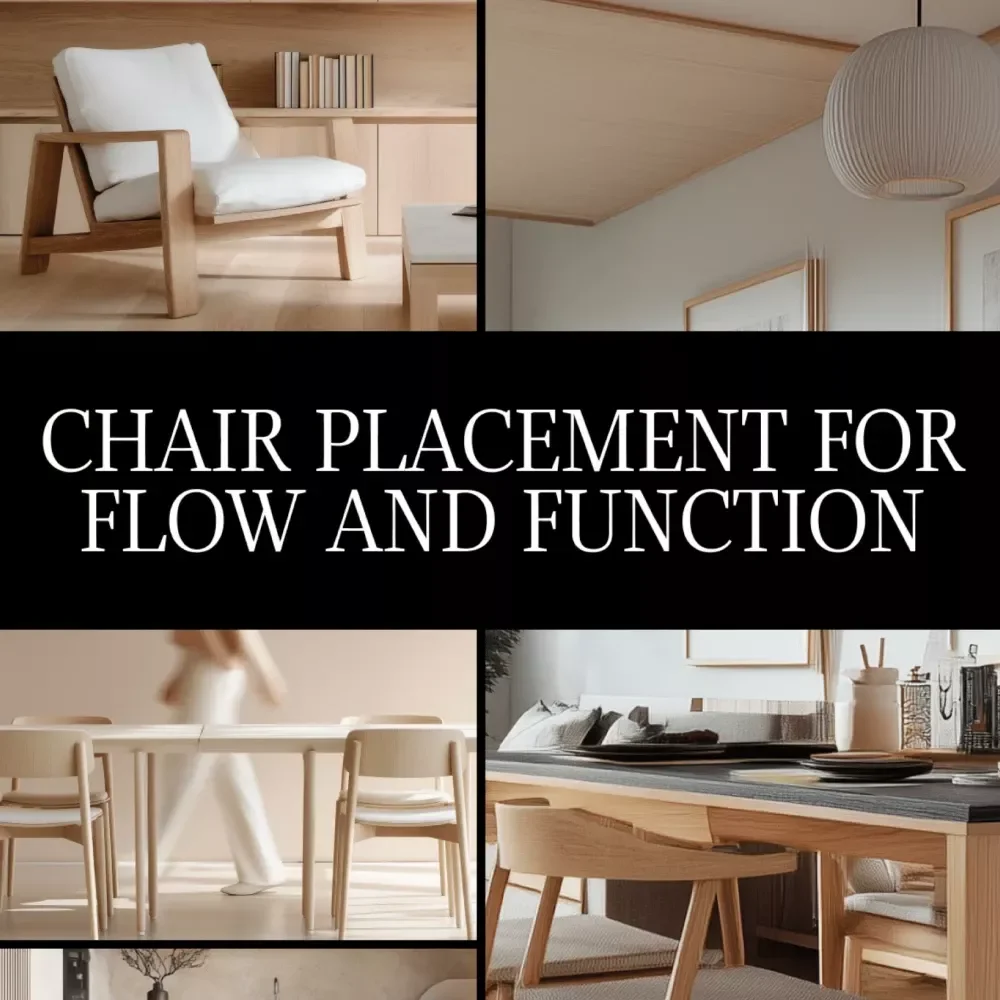 Chair Placement for Flow and Function | Digital Guide for Room Layout, Furniture Flow, and Functional Design | eBook & Checklist for Interior Planning