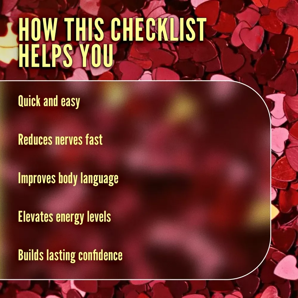5-Minute Confidence Routine Before a Date | Printable Digital Checklist | Instant Download Confidence Boost, Dating Self-Care Guide, Quick Pre-Date Routine