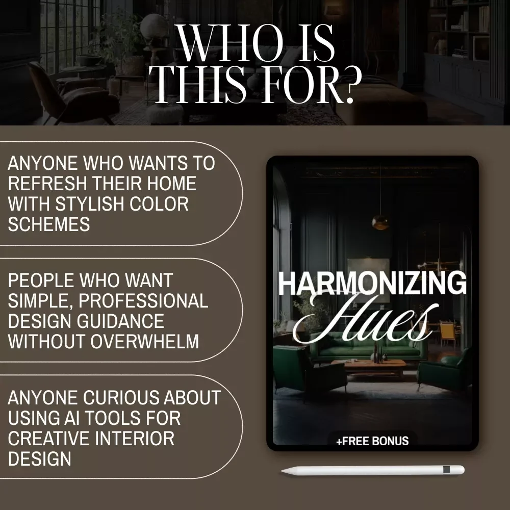 Harmonizing Hues | Digital Guide on How to Pair Neutral and Jewel Tone | Interior Design eBook, Color Palette Checklist, AI Design Tips