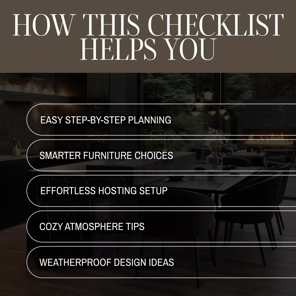 Make the Most of Your Outdoor Space Checklist | Digital Download Patio Decor Guide for Outdoor Living, Entertaining & Backyard Design