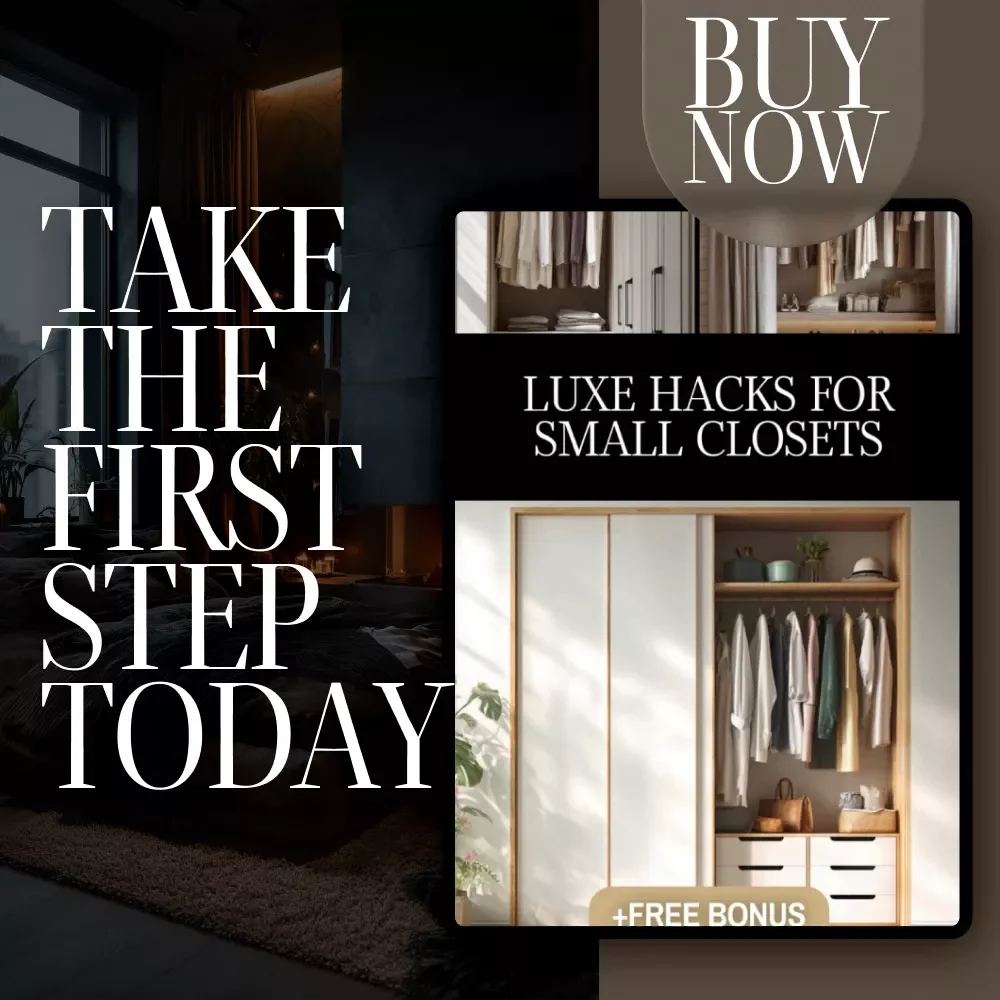 Luxe Hacks for Small Closets Checklist | Digital Download Closet Organization Guide, Minimalist Wardrobe Decluttering Tips, Small Space Storage Solutions