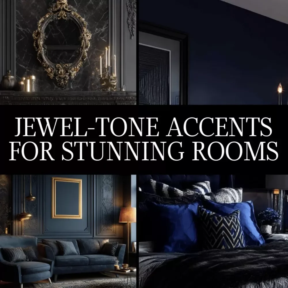 Jewel-Tone Accents for Stunning Rooms | Luxury Interior Design Guide | Digital Download eBook for Home Decor, Color Palettes & Room Styling with AI Tools