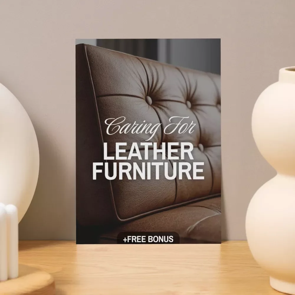 Caring for Leather Furniture eBook | Leather Care Guide | Digital Download for Cleaning, Conditioning & Maintenance of Leather Sofas, Chairs & Home Décor