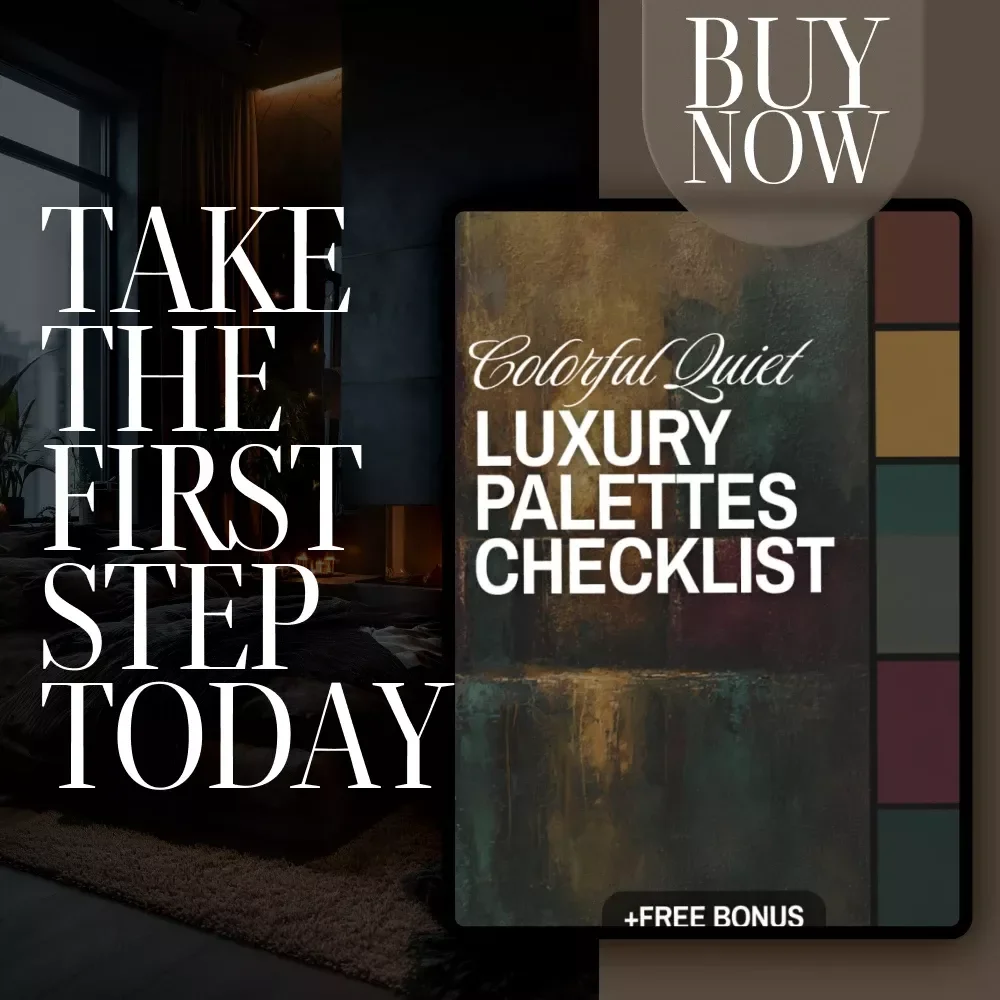 Colorful Quiet Luxury Palettes Checklist | Digital Download Guide for Elegant Color Schemes, Minimalist Style & Timeless Design Inspiration