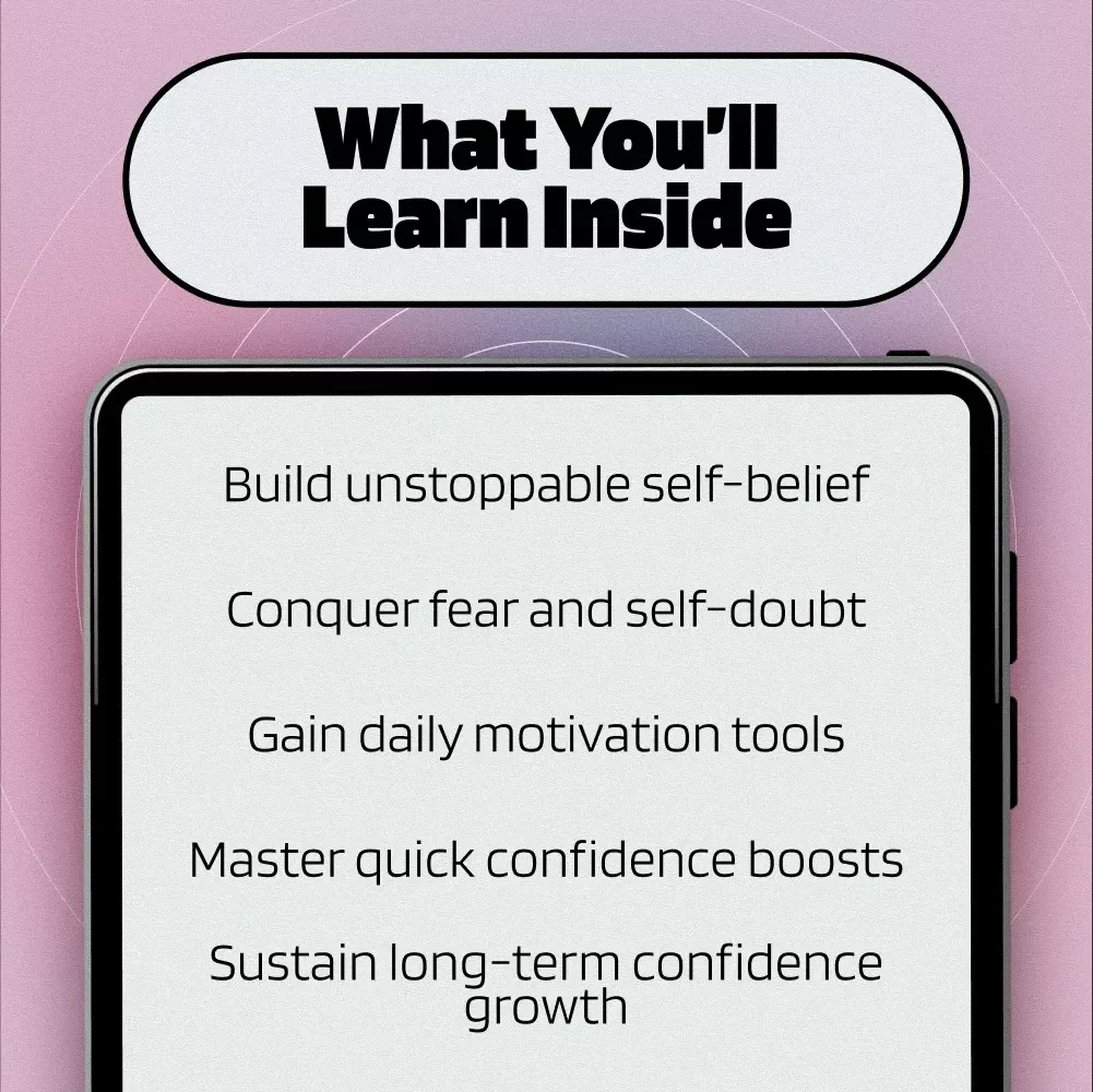 7-Day Confidence Booster Challenge | Self-Esteem Guide, Digital Download, eBook for Personal Growth, Overcoming Self-Doubt, Daily Confidence Checklist
