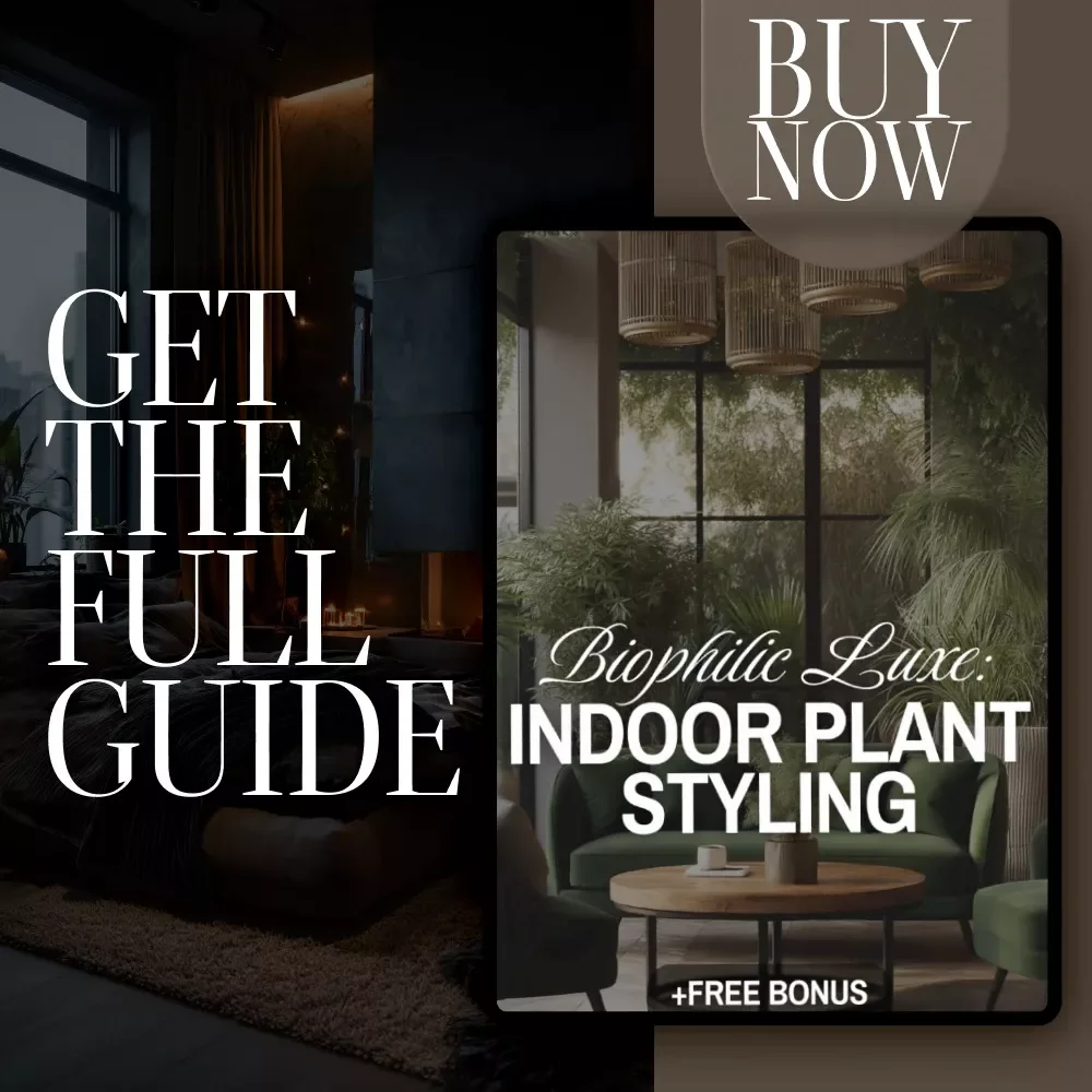 Biophilic Luxe: Indoor Plant Styling Guide | Digital Download for Luxe Interiors, Biophilic Design, Home Styling & Plant Decor