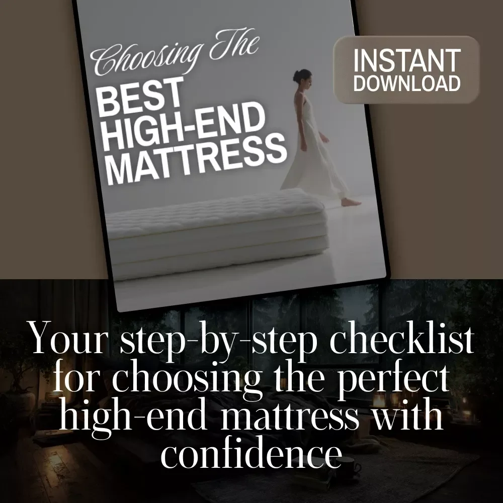 Choosing the Best High-End Mattress Checklist | Digital Download | Luxury Mattress Buying Guide for Better Sleep