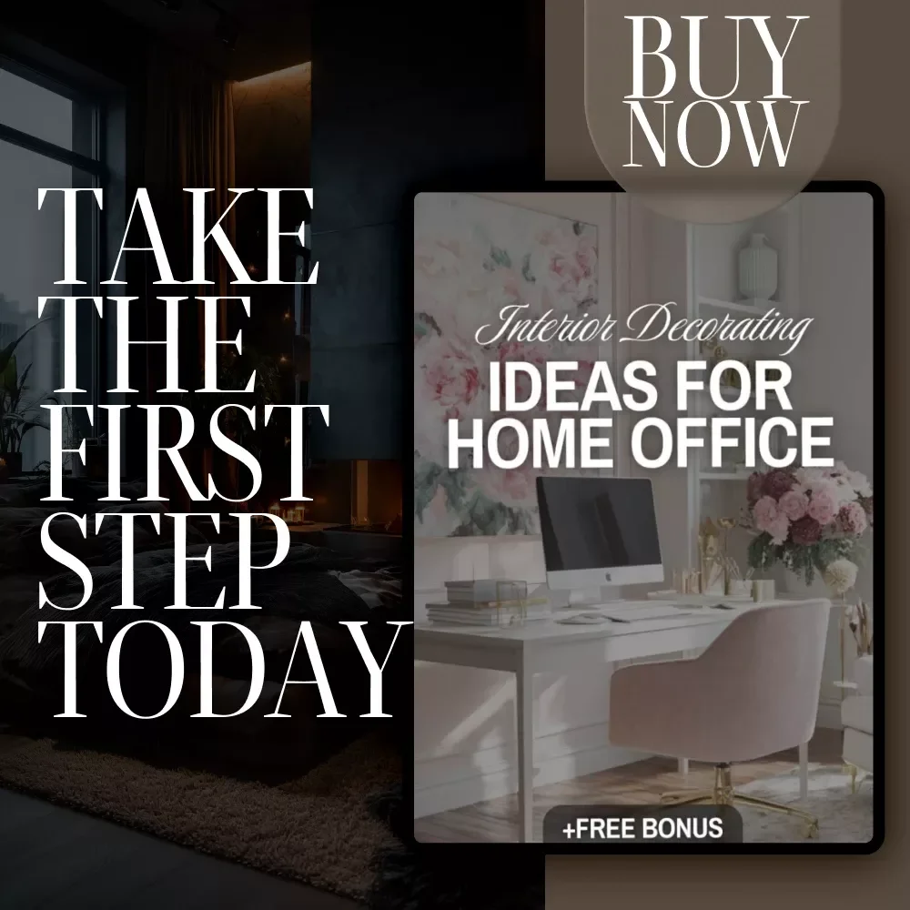 Interior Decorating Ideas for Home Office | Digital Download Checklist | Home Office eBook & Productivity Guide