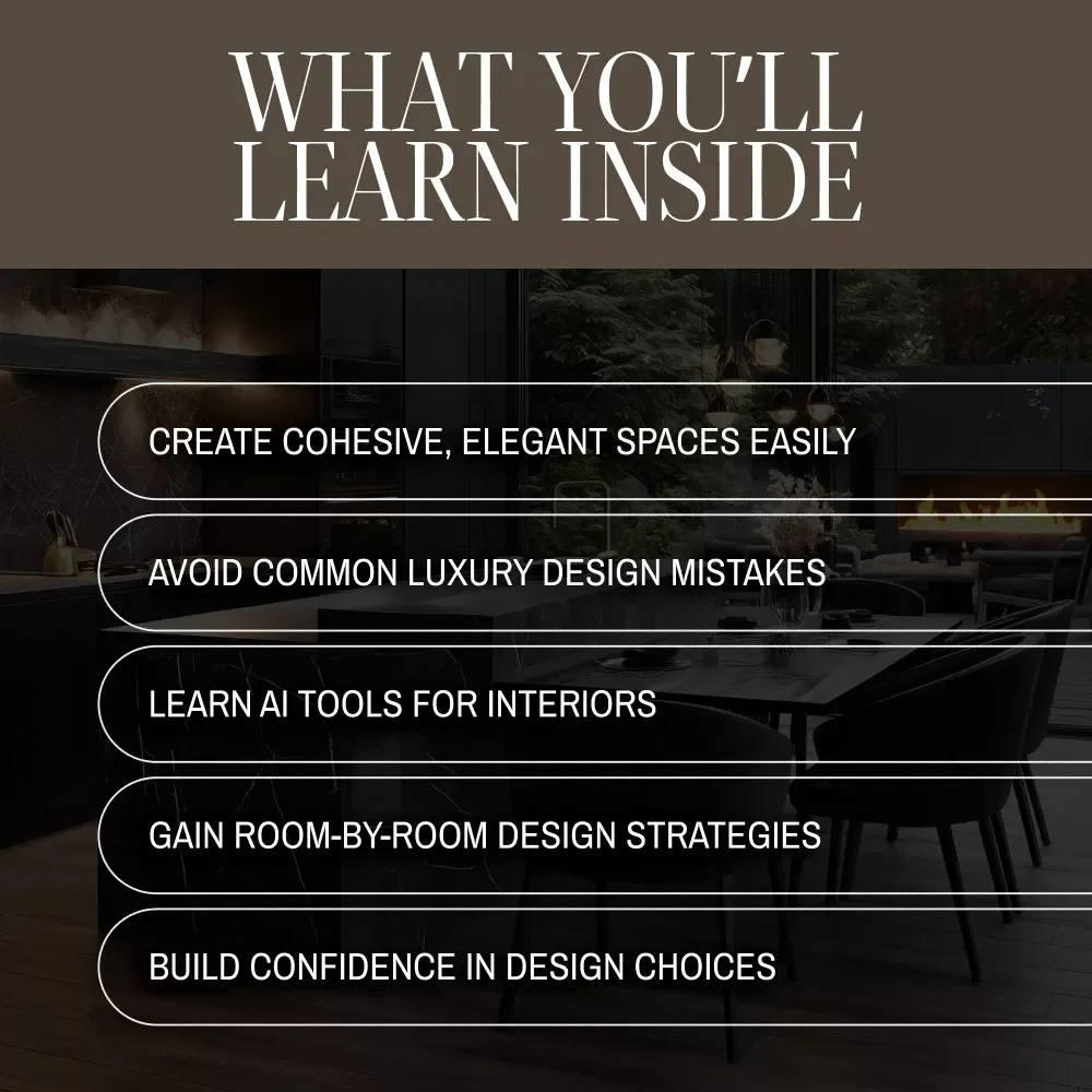 A Modern Guide to Luxury Home Interior Design | Digital Download eBook for Elegant Interiors, High-End Decorating, and AI-Enhanced Design Inspiration