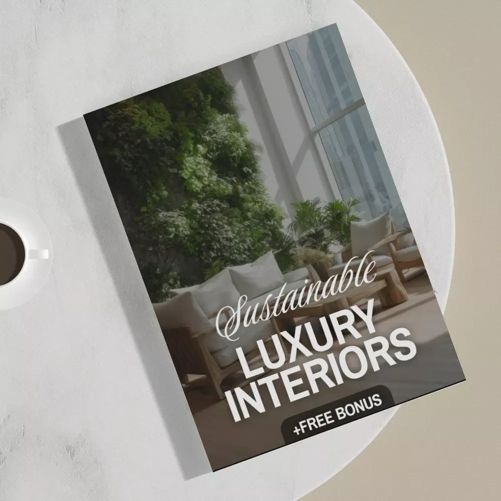 Sustainable Luxury Interiors Guide | Digital Download eBook for Eco-Friendly Interior Design, AI Tools & Material Selection | Modern Sustainable Home Styling Checklist