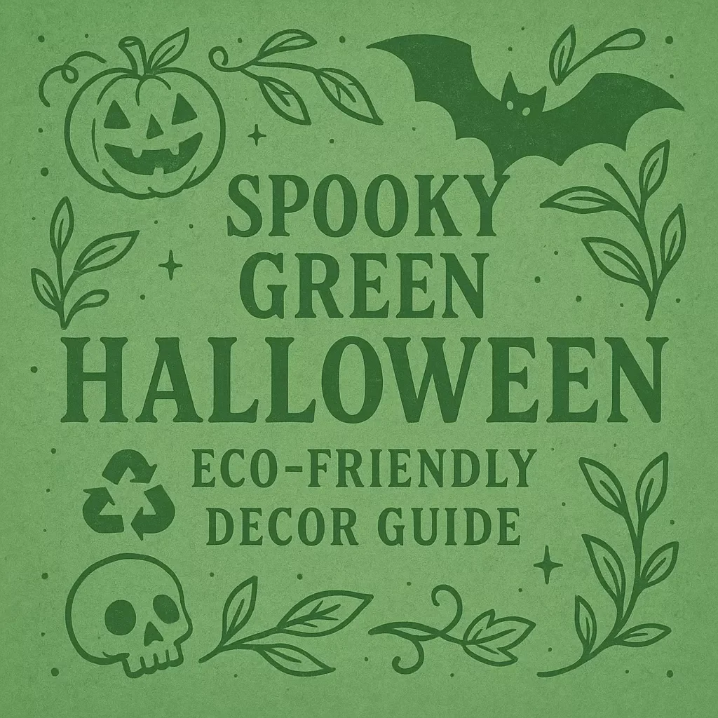 Spooky Green Halloween: Eco-Friendly Decor Guide | Digital Download eBook | Halloween Eco-Friendly Decor Plan for Sustainable Celebrations