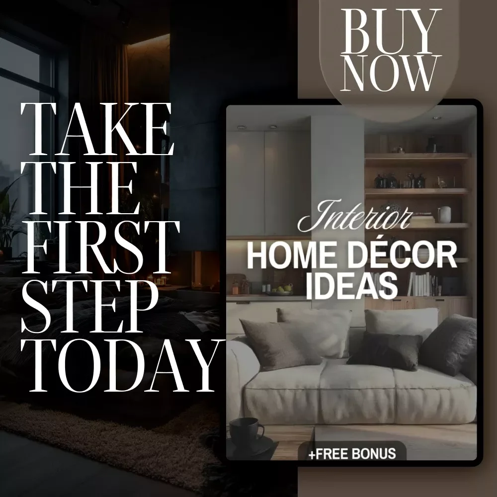 Interior Home Décor Ideas | Digital Download Guide | Modern, Cozy Cottage, Boho Chic, Industrial & Eclectic Styling | Home Decorating Checklist & eBook