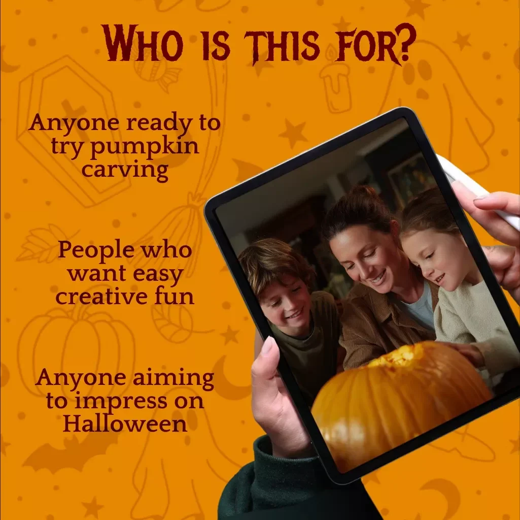 Pumpkin Perfection: DIY Step-By-Step Carving Guide | Digital Download eBook | DIY Pumpkin Carving Step-By-Step Plan for Beginners & Creative Enthusiasts