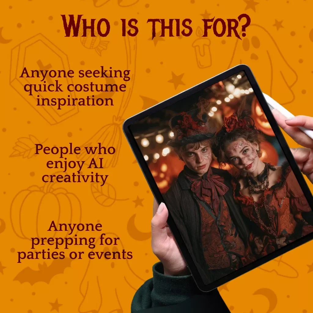 AI-Powered Costume Idea Generator | Digital Download Guide for Unique Costume Creativity, eBook & Checklist for DIY Outfits, Cosplay & Halloween Inspiration
