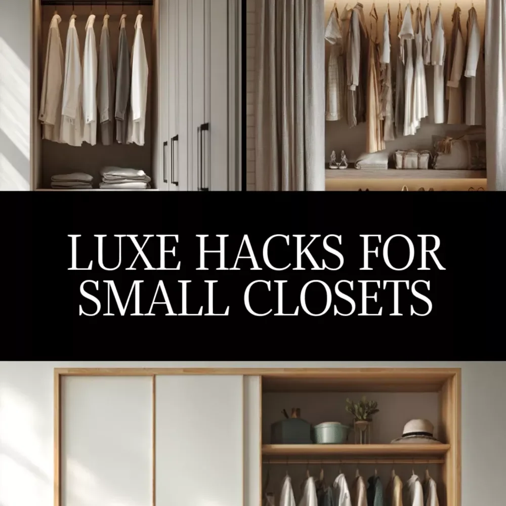 Luxe Hacks for Small Closets Checklist | Digital Download Closet Organization Guide, Minimalist Wardrobe Decluttering Tips, Small Space Storage Solutions
