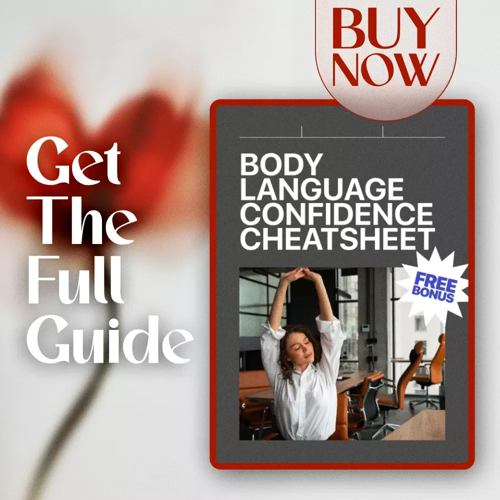 Body Language Confidence Cheatsheet | Digital Download Guide for Posture, Gestures, Facial Cues & AI Practice