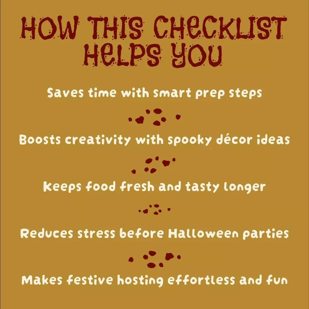 Spooky Bites Without the Last-Minute Frights | Make-Ahead Halloween Recipe Checklist | Digital Download for Stress-Free Halloween Baking & Party Prep